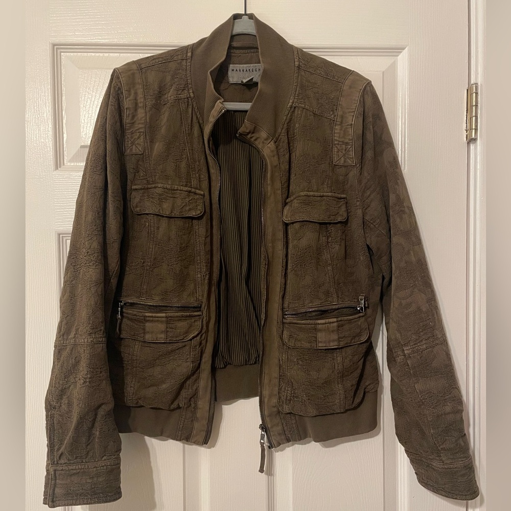 Anthropologie Marrakech brand bomber jacket